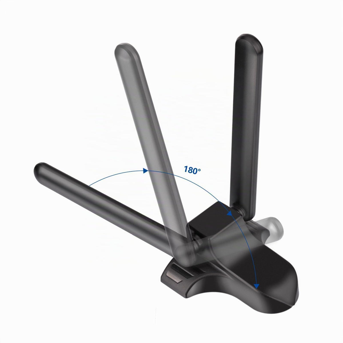 Eightwood WiFi 6E Antenne WLAN Signal Verstärker Tri-Band Magnetic Base mit RP-SMA 2M Verlängerungskabel für Wi-Fi Router Karten PCI Karte PC Bluetooth Mainboard
