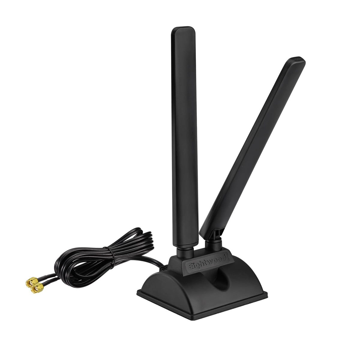 Eightwood WiFi 6E Antenne WLAN Signal Verstärker Tri-Band Magnetic Base Antenne RP-SMA mit 2M Verlängerungskabel für Wi-Fi Router WLAN Karte PCI Karte PC Bluetooth Mainboard