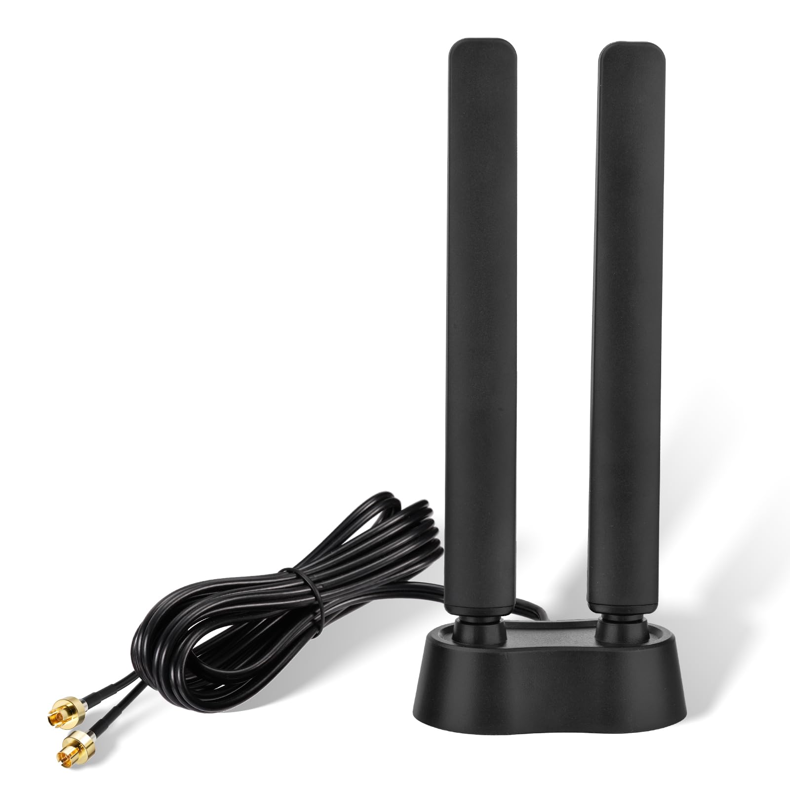 Eightwood WiFi 7 Antenne Tri-Band 2,4GHz 5GHz 6GHz WLAN Antenne PC für ASUS ROG STRIX B850-E X870E-E ROG MAXIMUS Z890 TUF GAMING B850 Z890 Gaming Mainboard ASUS WiFi 7 Router mit Magnetfuß+200cm Kabel