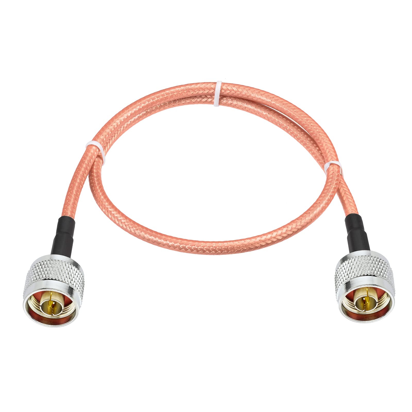 Eightwood N Stecker auf N Stecker Koaxialkabel RG400 Low Loss Koaxialkabel 50cm für 4G LTE Antenne WiFi Antenne Router Yagi Antenna Lora Amateurfunk