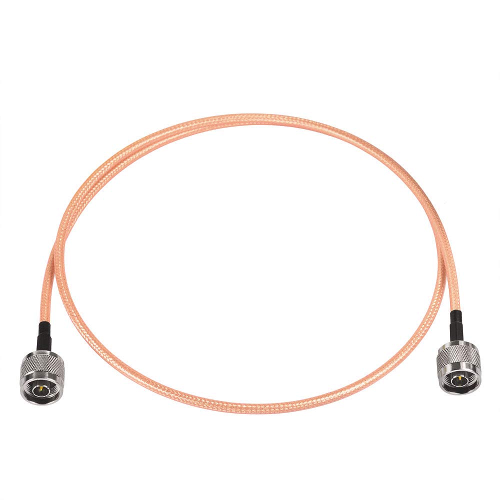 Eightwood N Stecker auf N Stecker Koaxialkabel RG400 Low Loss Koaxialkabel 100cm für 4G LTE Antenne Hotspot Router WiFi Antenne Yagi Antenna Lora Amateurfunk usw.