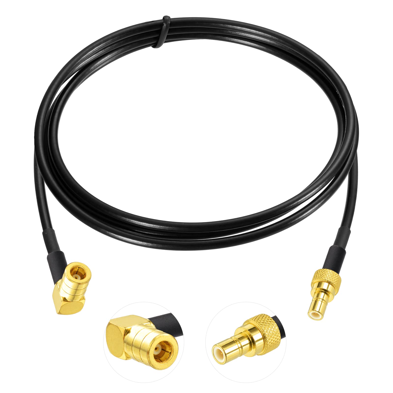 Eightwood DAB+ Antenneadapter SMB Kabel Auto Radio SMB Buchse auf SMB Stecker RG174 3.2ft 100cm DAB Antenne SMB Verlängerung für TechniSat Pioneer Sony Alpine MEHRWEG