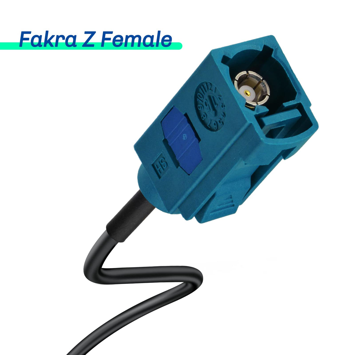 Eightwood DAB Antennenkabel SMB Fakra Kabel Fakra Z Buchse auf SMB Stecker Koaxial RG174 30cm 1 Stück Kompatibel zu DAB Auto antenne AM/FM Blaupunkt Pionier usw