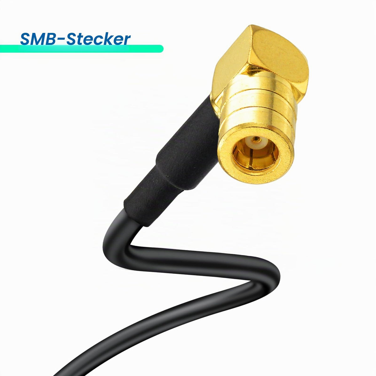 Eightwood DAB Antennenkabel SMB Fakra Kabel Fakra Z Buchse auf SMB Stecker Koaxial RG174 30cm 1 Stück Kompatibel zu DAB Auto antenne AM/FM Blaupunkt Pionier usw