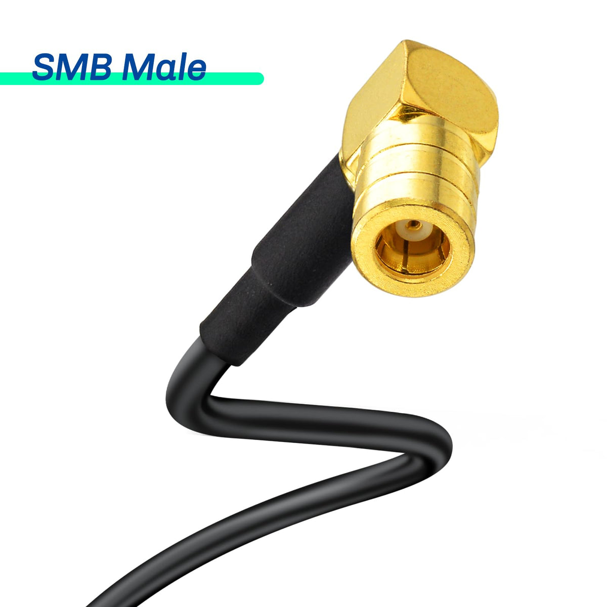 Eightwood DAB Antennenkabel SMB Fakra Kabel Fakra Z Buchse auf SMB Stecker Koaxial RG174 500cm 1 Stück Kompatibel zu DAB Auto antenne AM/FM Blaupunkt Pionier usw