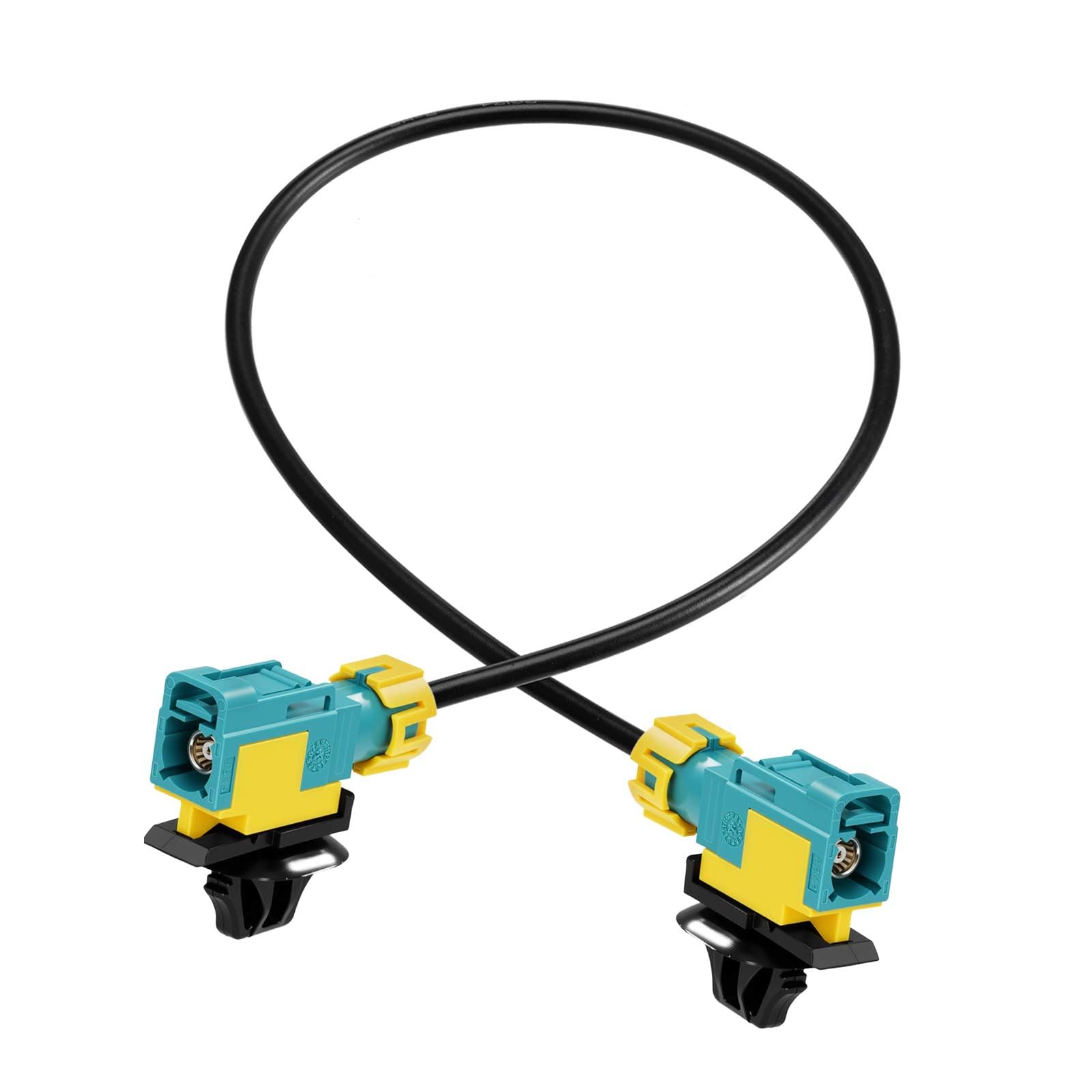 Eightwood DAB Antenne Kabel Wasserdichtes Fakra Z Kabel Fakra Z Buchse auf Buchse Pigtail Adapter RG174 Koaxialkabel 30cm für Auto Radio DAB GPS Seat Skoda VW Golf MEHRWEG