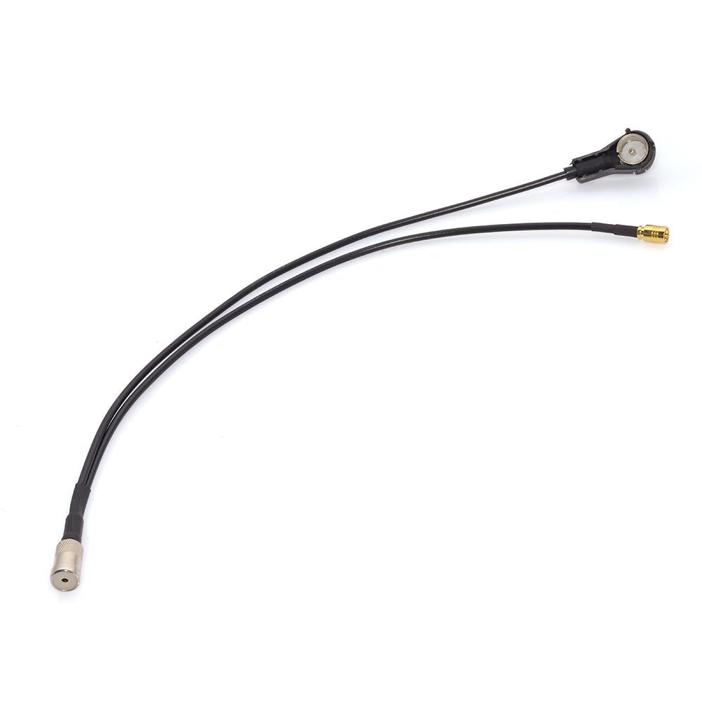 Eightwood Antenneadapter Radio Splitter Kabel Kupplung ISO Stecker auf ISO Buchse SMB Kabel RG174 12inch 30cm für AM/FM DAB Autoradio MEHRWEG