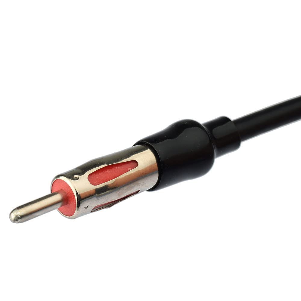 Eightwood AM/FM DAB Antenne Fakra Adapter DIN Stecker auf Dual Fakra Z Stecker DAB Splitter mit Amplifier Power Kabel 30cm für Ham Radio Blaupunkt Pioneer Clarion Alpine MEHRWEG