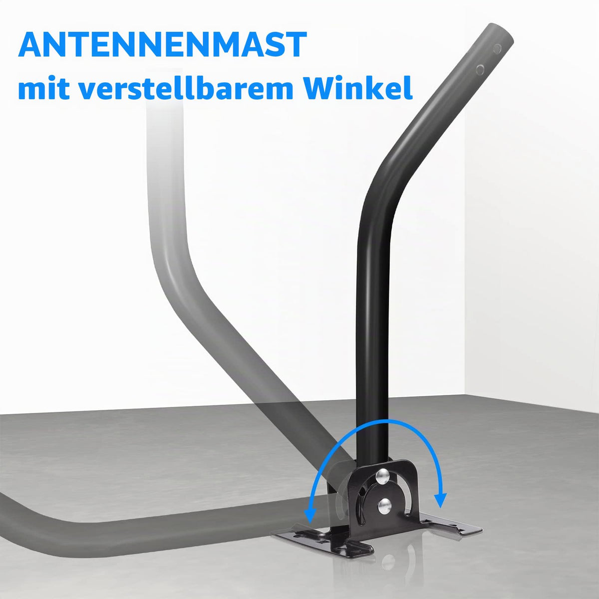 Eightwood Satellitenschüssel Halterung Wandhalterung Satellitenschüssel Sat Halterung Verstellbarer Winkel geeignet für die Installation verschiedener Außenantennen