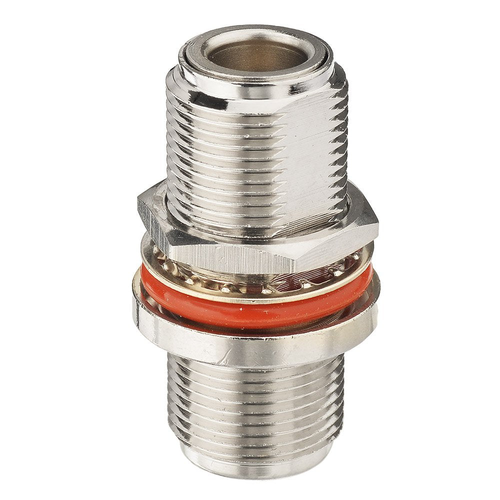 Eightwood 2pcs N Female to N Female Bulkhead Connector RF Coaxial Adapter