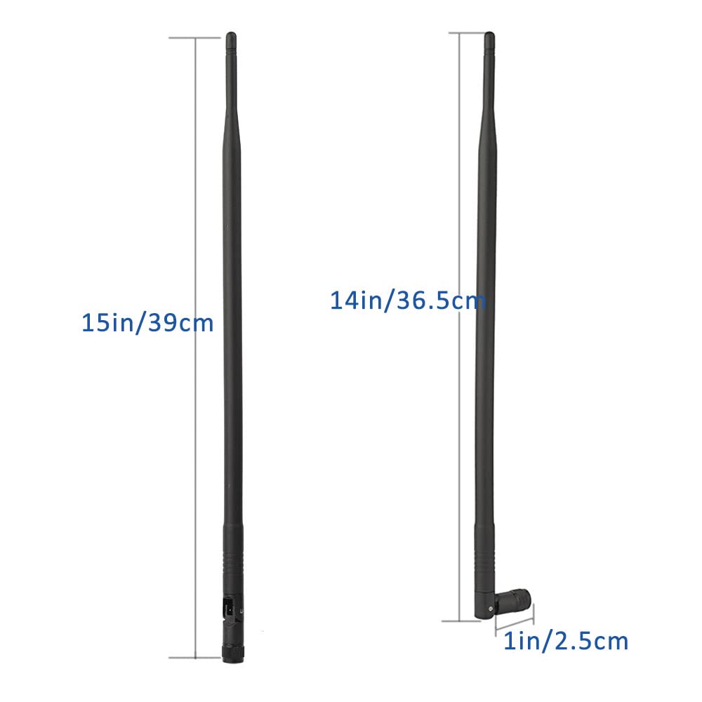 Eightwood 4G LTE Antenna 9dbi RP-SMA Antennae Compatible with Spypoint Link Tactacam Stealth Cellular Trail Camera Outdoor Wildlife Hunting Game Cam Security Camera (2-Pack)