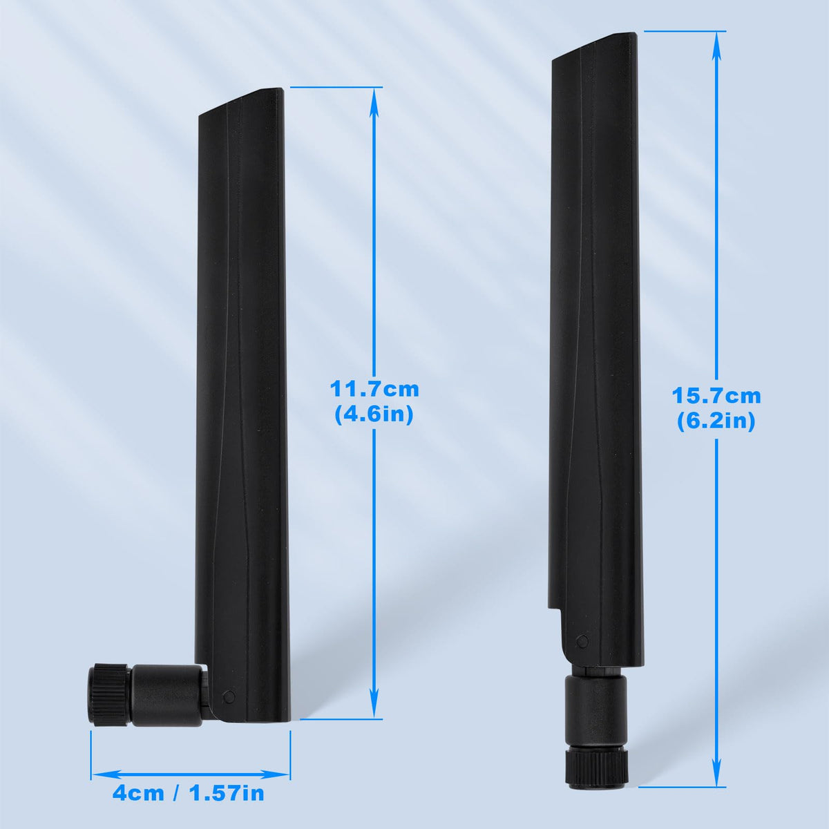 Eightwood 5G 4G LTE GSM 3G Antenna Wide Band Omnidirectional SMA Male Antenna 2-Pack for CPE Router Mobile Hotspot Wireless Home Phone Modem Cellular Trail Camera
