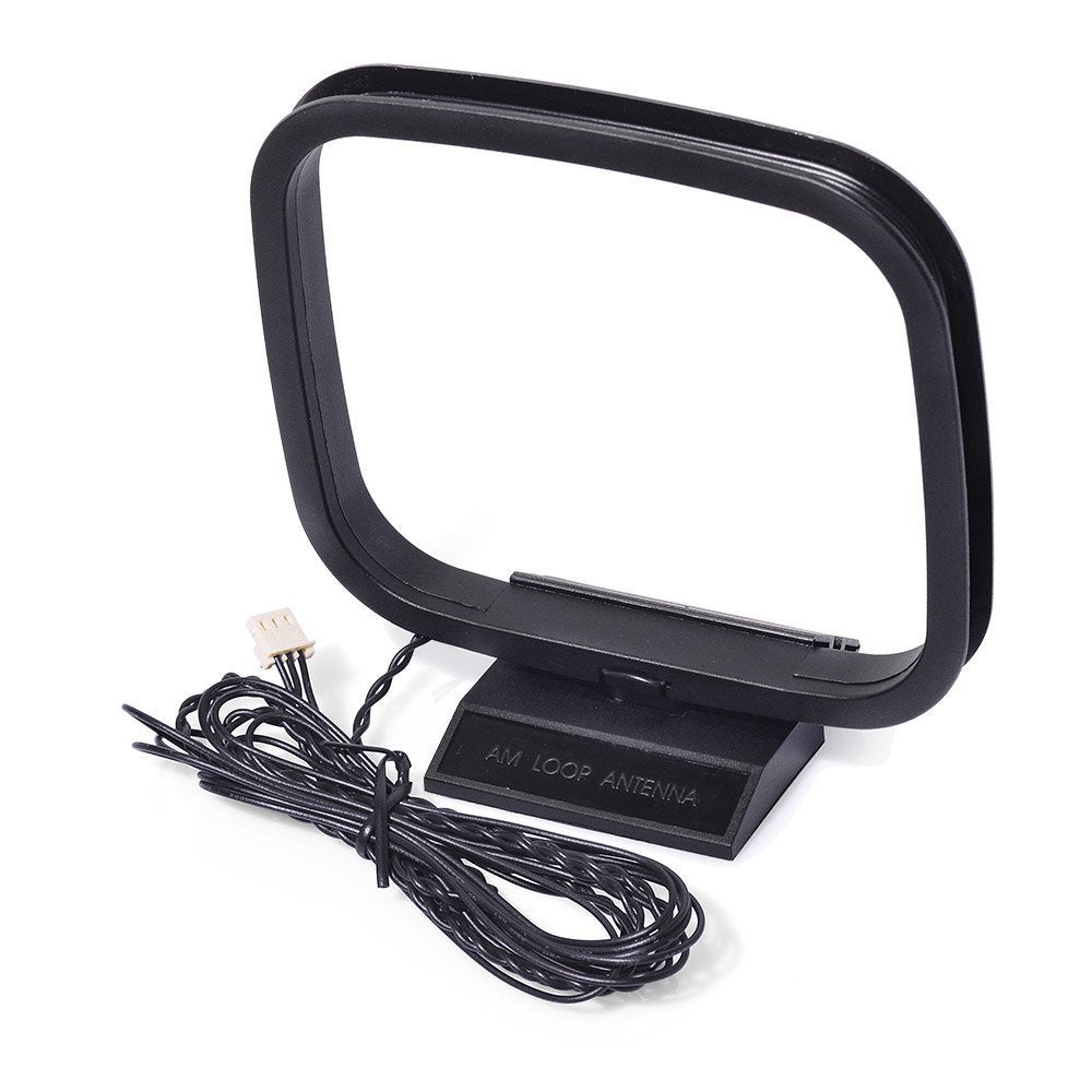 Eightwood AM Loop Antenna 3 Pin Mini Connector Compatible with Sony HiFi Series Sharp AV Receiver Radio Stereo System