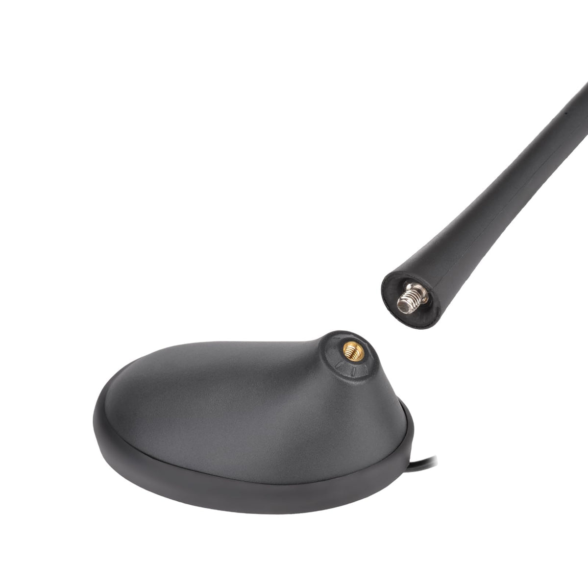 Eightwood 7dBi Universal Car Radio Antenna, Roof Mount AM FM Stereo Antenna | Din Plug, for Car Truck SUV Marine Radio Stereo Receiver, Media Head Unit
