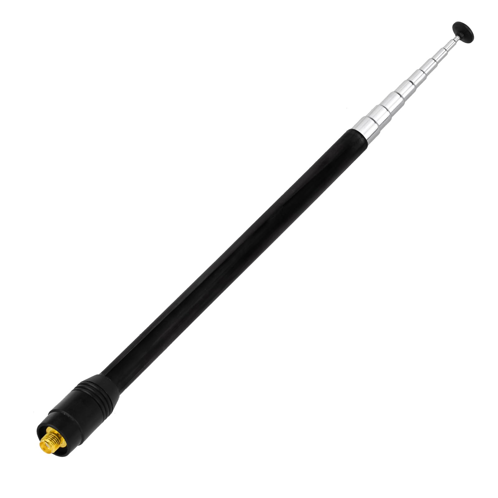 Eightwood Telescopic Handheld Ham Radio Antenna, Wide Band SMA Female | 9-Section Telescopic Antenna for Baofeng UV-5R UV-82 Two-Way Radios and Handheld Scanners, 70-1000MHz