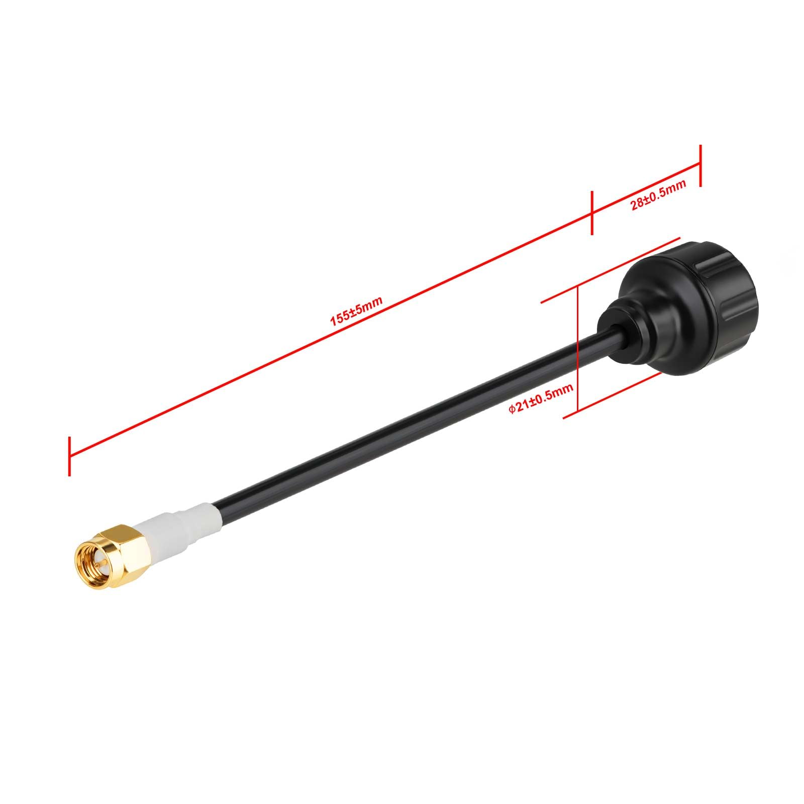 Eightwood 5dBi 5.8GHz FPV Antenna 2-Pack, SMA Male Antenna Long Range for FPV Racing Drone Quadcopeter TX/RX Goggles