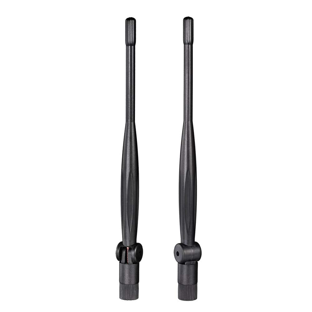 Eightwood 2.4GHz 5GHz 5.8GHz Dual Band WiFi Antenna 5dBi RP-SMA Antenna (2-Pack) for PC Desktop, WiFi Router, PCIe Network Card, USB Adapter, Wireless Range Extender, IP Camera