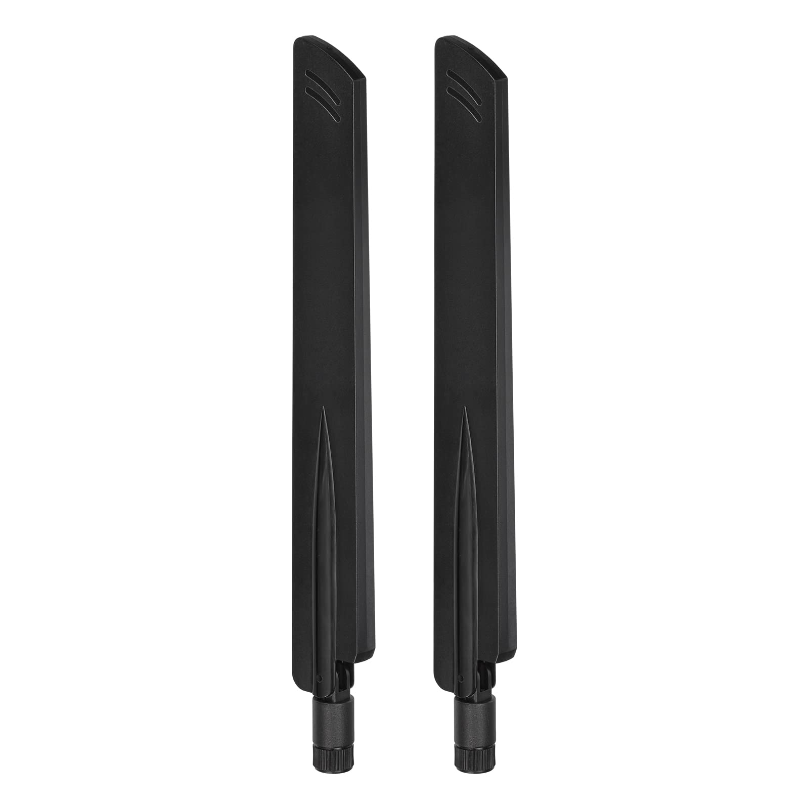 Eightwood Tri-Band WiFi 6E Antenna with RP-SMA Male Connector (2-Pack) | for Gaming PC PCIe WiFi Card, Wireless Router, Security IP Camera, 6GHz 5GHz 2.4GHz