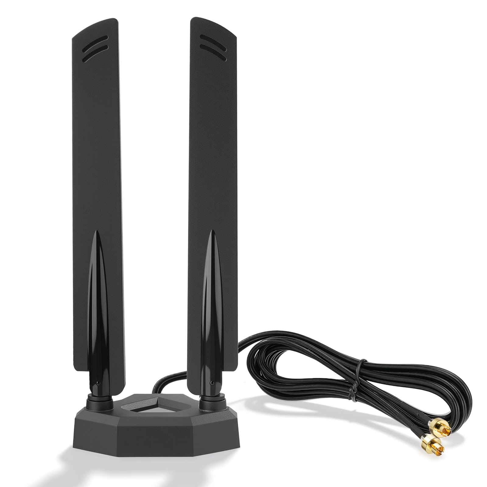 Eightwood Tri-Band WiFi 7 Motherboard Antenna for ASUS Gaming PC | Compatible with ROG Strix X870E-E, TUF Gaming B850-PLUS/X870-PLUS, ROG Crosshair X870E Hero, Magnetic Base, 6.5ft Cable