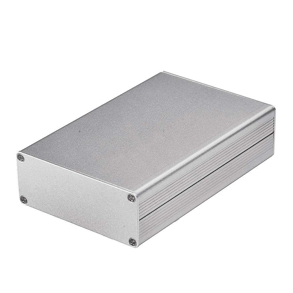Eightwood Aluminum Box Electronic Project Enclosure, 4.32 x 2.82 x 1.13 in | Extruded Aluminum Case with Built-in PCB Slot, Sliding Cover