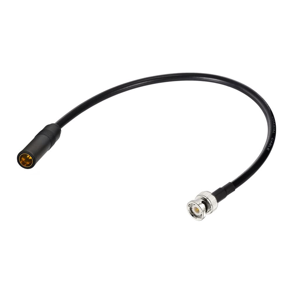 Eightwood BNC Male to DIN AM/FM Female Adapter RG58 Coax Cable 12 inch | for CB Radio, Radio Antenna, Radio Scanner