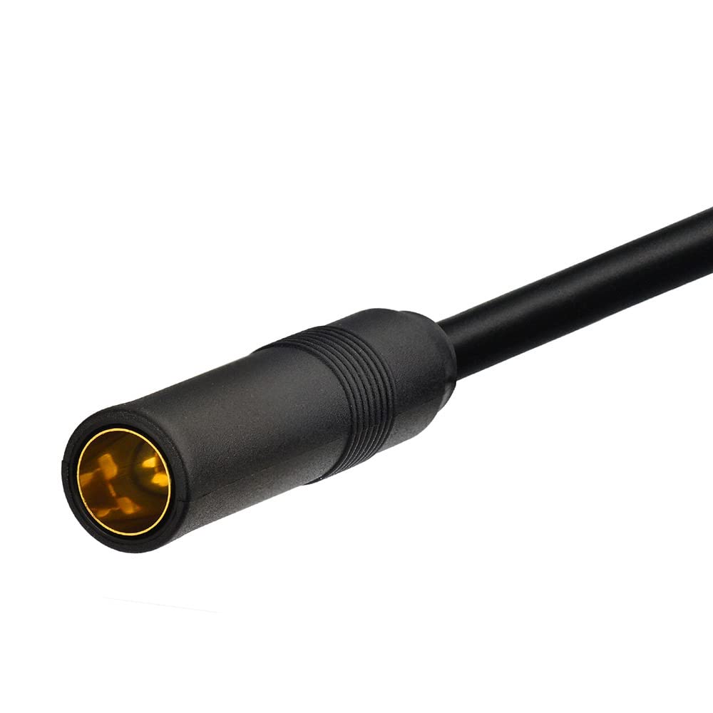 Eightwood BNC Male to DIN AM/FM Female Adapter RG58 Coax Cable 12 inch | for CB Radio, Radio Antenna, Radio Scanner