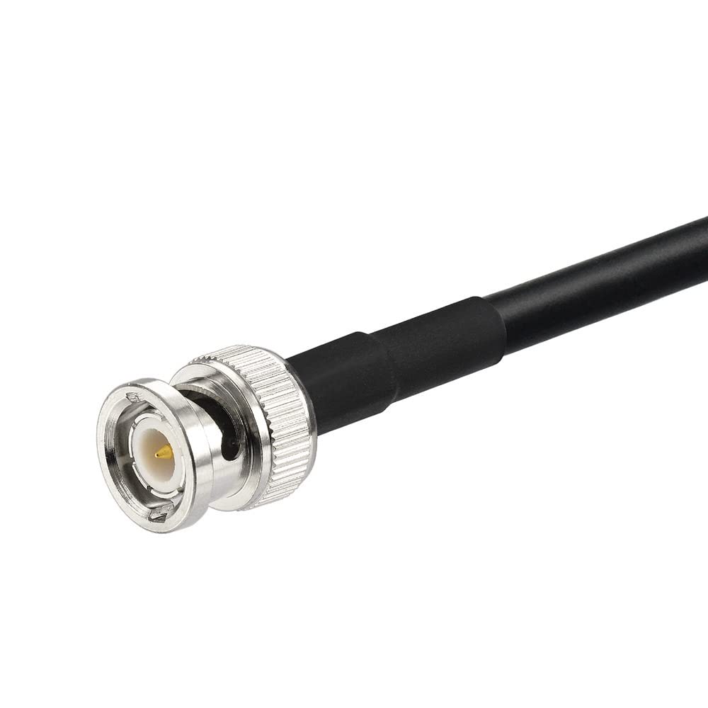 Eightwood BNC Male to DIN AM/FM Female Adapter RG58 Coax Cable 12 inch | for CB Radio, Radio Antenna, Radio Scanner