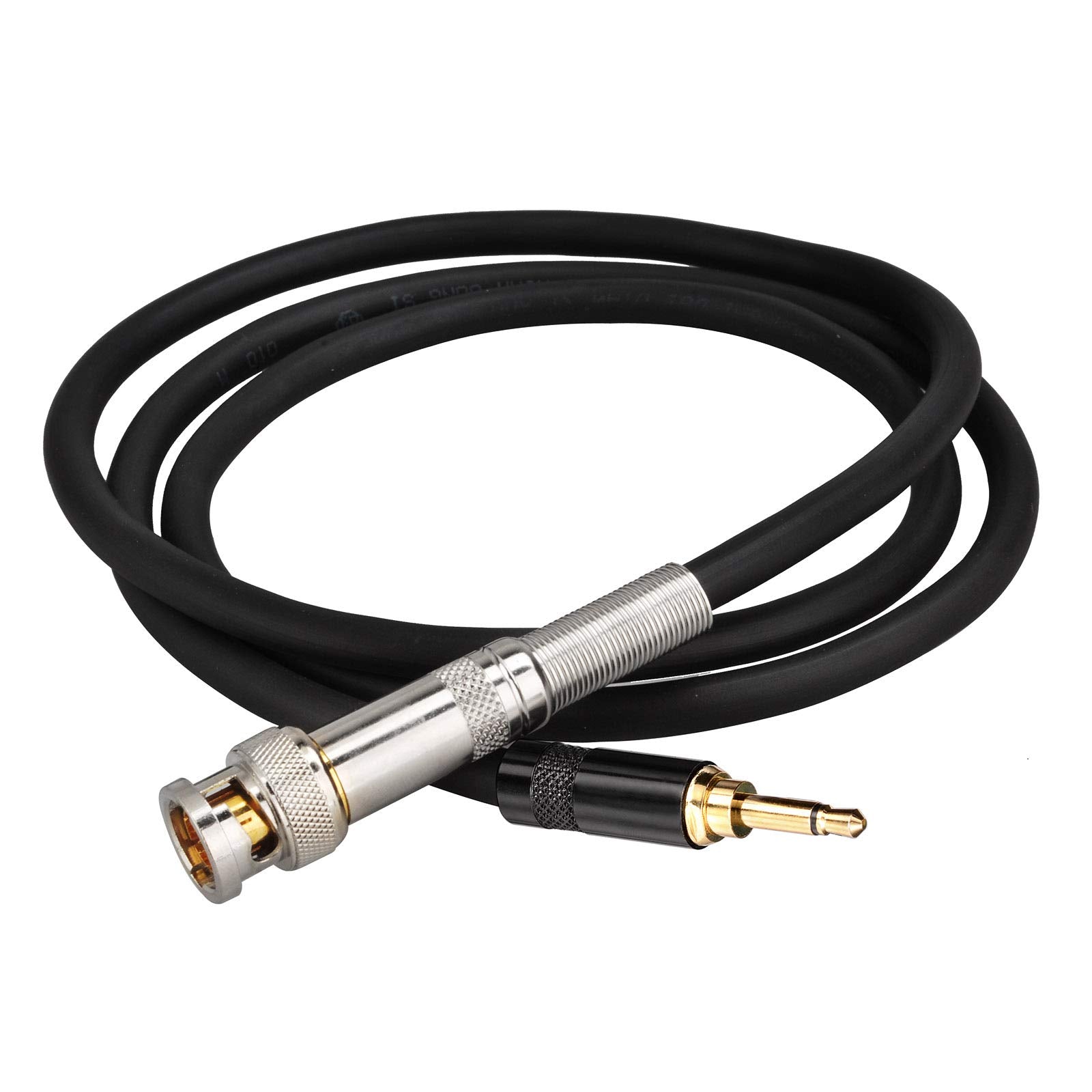 Eightwood 75ohm BNC Plug Male to 3.5MM Mono Male Coaxial Audio Cable 3 feet