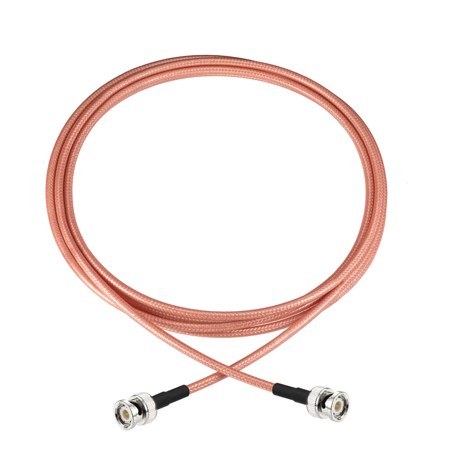 Eightwood BNC Male to BNC Male Low Loss RG400 Extension Cable 9.8ft | for CB Amateur VHF UHF Ham Radio, Scanner Antenna, Oscilloscope Spectrum Analyzer