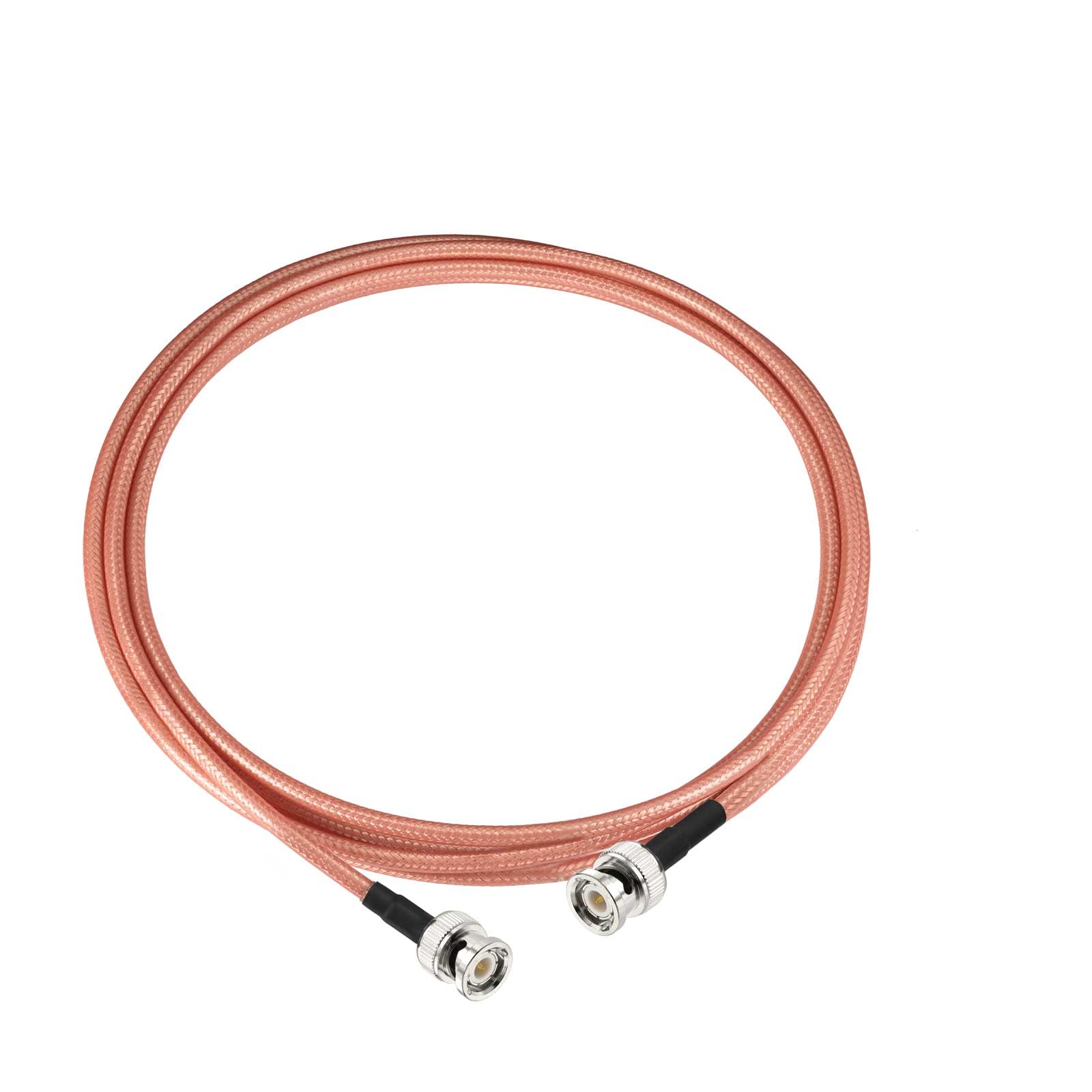 Eightwood BNC Male to BNC Male Low Loss RG400 Extension Cable 9.8ft | for CB Amateur VHF UHF Ham Radio, Scanner Antenna, Oscilloscope Spectrum Analyzer