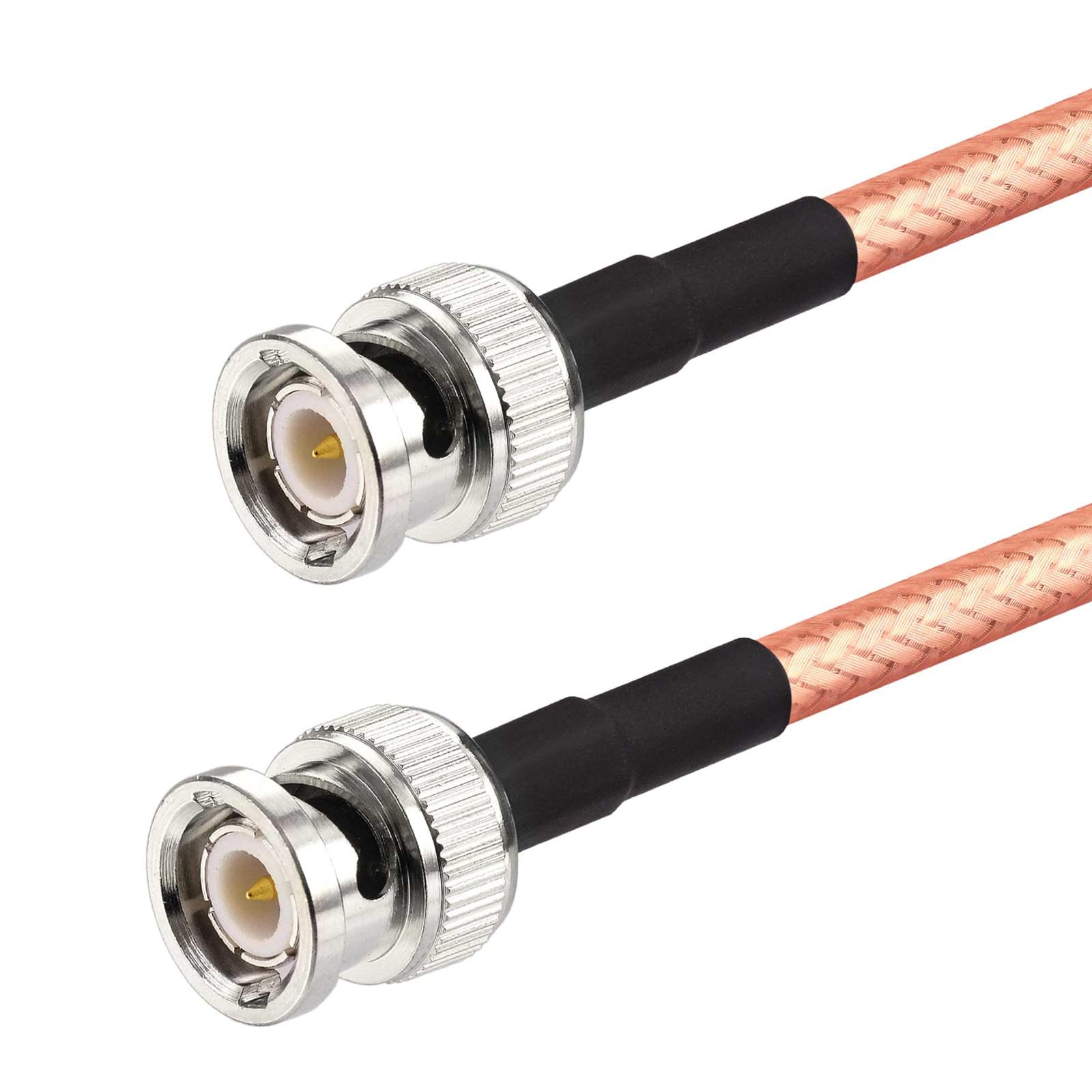 Eightwood BNC Male to BNC Male Low Loss RG400 Extension Cable 9.8ft | for CB Amateur VHF UHF Ham Radio, Scanner Antenna, Oscilloscope Spectrum Analyzer