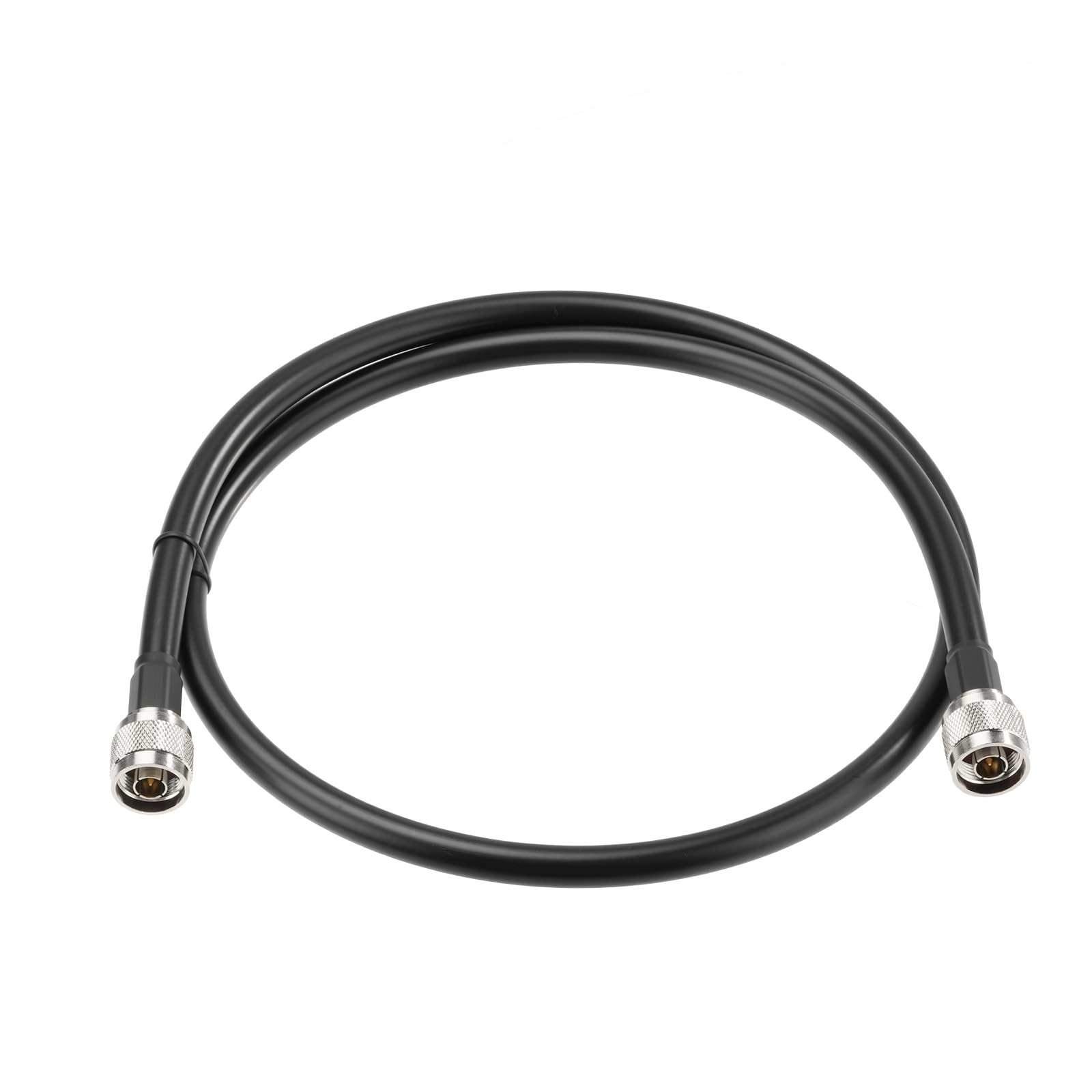 Eightwood N Male to N Male ALSR400 Low-Loss Coaxial Cable 3.2 Feet | for Outdoor 4G LTE 5G Cellular Antenna, WiFi Antenna, VHF UHF Ham Radio, Antenna Amplifier