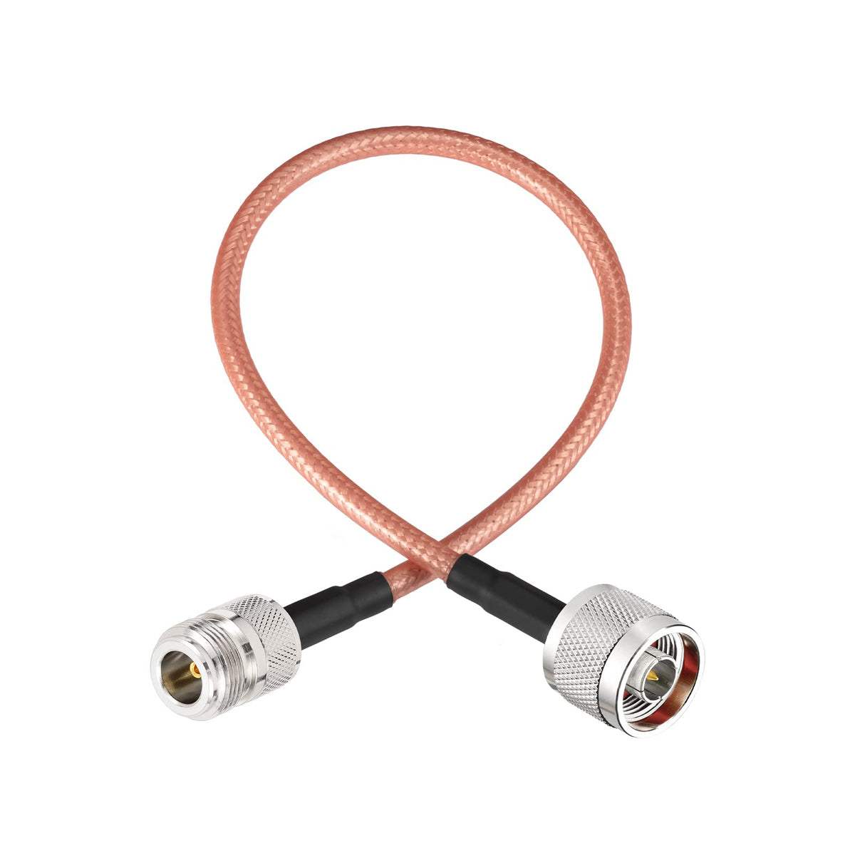 Eightwood N Female to N Male Adapter RG400 Low Loss Coaxial Cable 12in for 4G LTE Antenna,WiFi Antenna, Wireless Router, Ham Radio