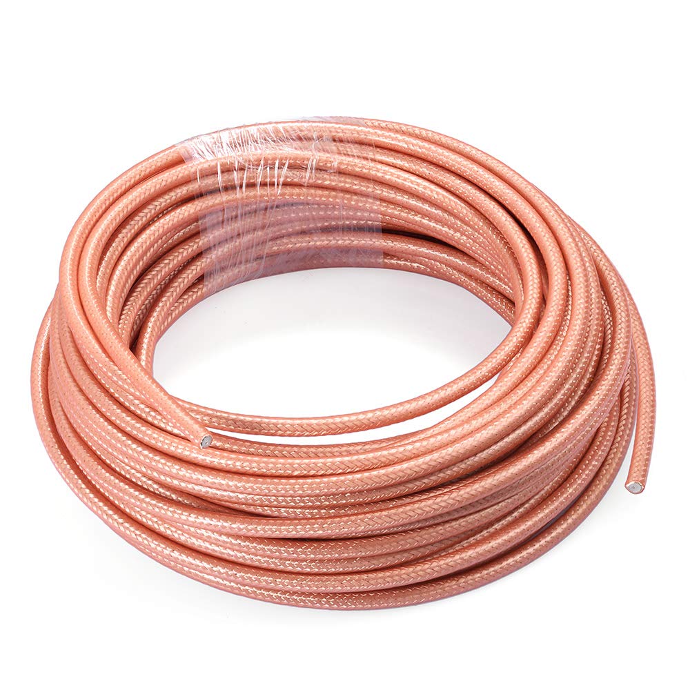 Eightwood RG400 RF Coax Cable M17/128 Double Shield Coaxial Cable 40 feet