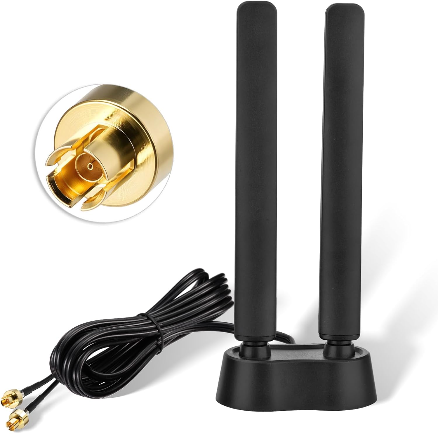 Eightwood WiFi 7 Tri-Band Antenna for ASUS Motherboards with Push-On Quick Connect
