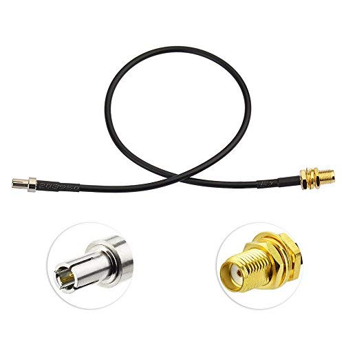 Toiot WIFI Antenna Cable TS9 Male Adapter to SMA Female Connector 30cm 2pcs for 4G LTE Dongle Aerial GPS WLAN Wireless Bluetooth Modem GSM Mobile Hotspots HUAWEI Router