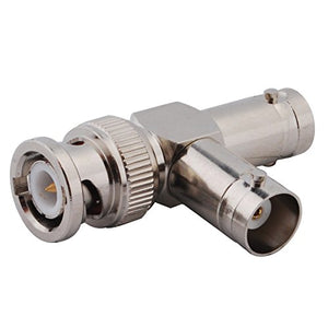 1 BNC Male to 2 BNC Female T shap adapter