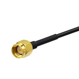 SMA Male to Female Bulkhead Mount RG174 Cable 1m / 3 feet for 4G LTE Wireless Router Cellular Cell Phone Signal Booster Amplifier RTL SDR USB ADS-B Receiver FPV Drone Controller Transmitter