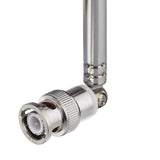 HF VHF UHF 7-Sections 115cm Telescopic BNC Male Antenna for CB Radio Police Scanner Ham Radio Two Way Radio Mobile Radio Scanner FM Transmitter Wireless Microphone Receiver Frequency Counter