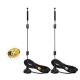 Dual Band WiFi 2.4GHz 5GHz 5.8GHz 9dBi Magnetic Base RP-SMA Male Antenna (2-Pack) for Wireless USB Mini PCI Express WiFi Adapter PCIE Network Card WiFi Router Booster Extender Security Camera
