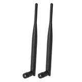 WiFi 2.4GHz 5GHz 5.8GHz 8dBi RP-SMA Male Dual Band Antenna (2-Pack) for Wireless Mini PCI/PCIE Card USB Adapter WiFi Adapter Wireless Network Router Wireless Range Extender Security Camera