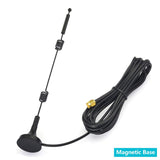 Dual Band WiFi 2.4GHz 5GHz 5.8GHz 9dBi Magnetic Base RP-SMA Male Antenna (2-Pack) for Wireless USB Mini PCI Express WiFi Adapter PCIE Network Card WiFi Router Booster Extender Security Camera