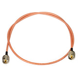 UHF PL-259 Male to PL-259 Male RG400 Double Shielded High Temperature Resistant Low Loss Cable 1m / 3 feet for CB Ham Radio Amateur Radio Transceiver Amplifier Arrester Antenna Switch SWR Meter