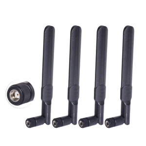 Dual Band WiFi 2.4GHz 5GHz 5.8GHz 8dBi MIMO RP-SMA Male Antenna (4-Pack) for ASUS TP-Link Fenvi Rosewill Gigabyte Wireless Router Mini PCI Express PCIE Network Card WiFi Adapter Security Camera