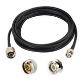BNC to N Cable N Male to BNC Male Connector with Low Loss RG58 Coaxial Cable for Ham Radio Signal Booster Repeater Router Antenna Extension Cable 10Ft